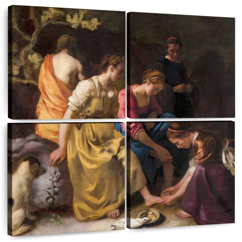 Leisha Diana et ses nymphes 1653-1654, H 18 po x l 18 po