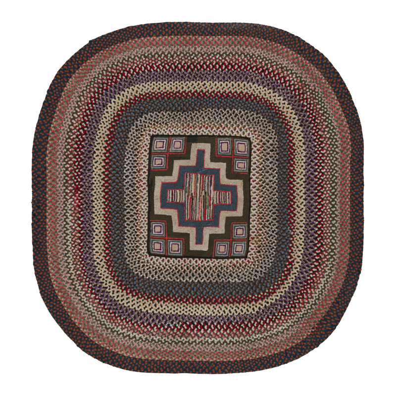 One-of-a-Kind Oval 4’3” X 4’8” Area Rug