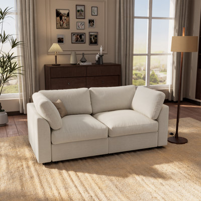 Canapé modulaire 2 pièces 71 po avec rangement 2 pièces