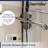 DeerValley 56" - 60" W x 76" H Single Sliding Frameless Shower Door with 3/8" Tempered Glass, Stainless Steel Accessories-86451299