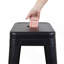 Tabouret à hauteur de comptoir 24 po, tabourets de bar en métal sans dossier, ensemble de 4, non empilable, amovible et facile à assembler, conception peu encombrante pour îlot de cuisine / bar / café / salle à manger-591688198-591688211-591688217