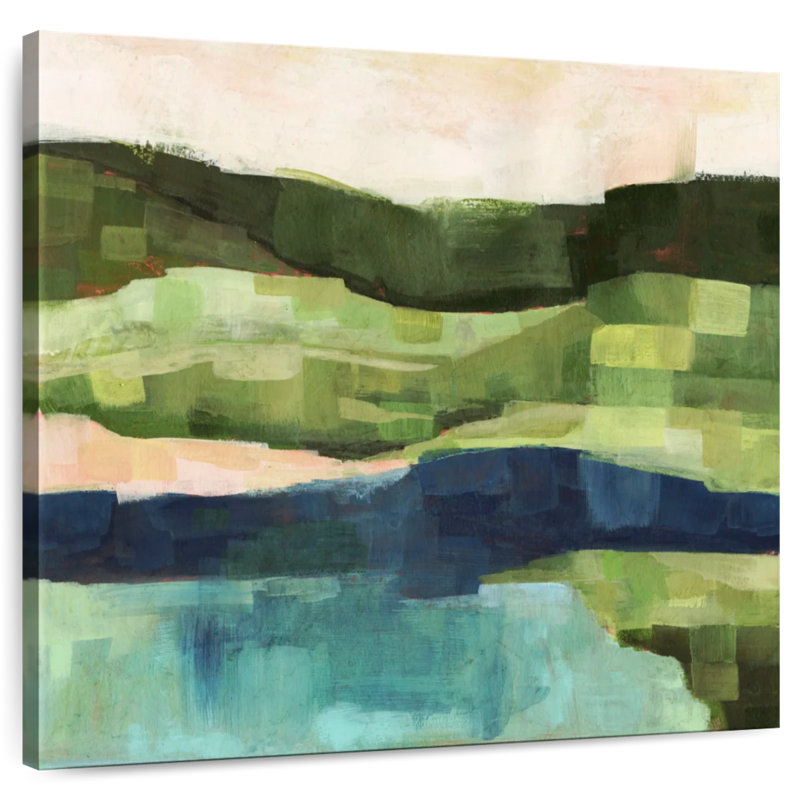 Pastoral Patchwork I, 10" H x 10" W