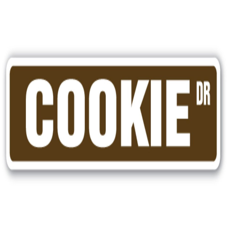 Cookie Street Sign Bakery Pastry Sweets Chocolate Chips