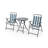 3 Pieces Outdoor Folding Chair Set Portable Folding Chair Set