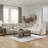132" W Power Reclining Sectional with Adjustable Headrests -126243357