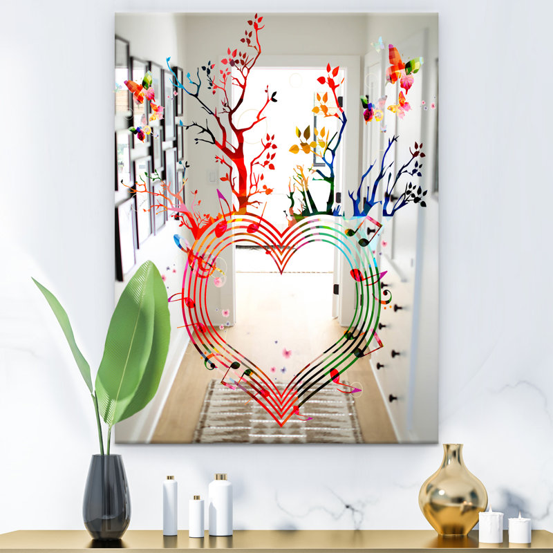 Music Rectangle Mirror, 39.4" H x 29.5" W
