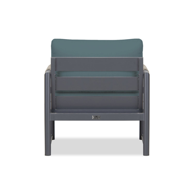 Alto Outdoor Lounge Chair, Cast Silver Sunbrella®, Slate Gray