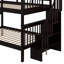 Full-Over-Full Bunk Bed With Guard Rail And Storage-833586640