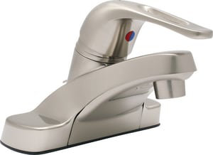 Centerset Bathroom Faucet, Brushed Nickel