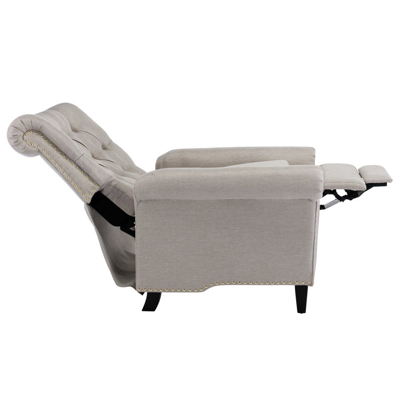 Fauteuil Arbel, 100% lin brun clair