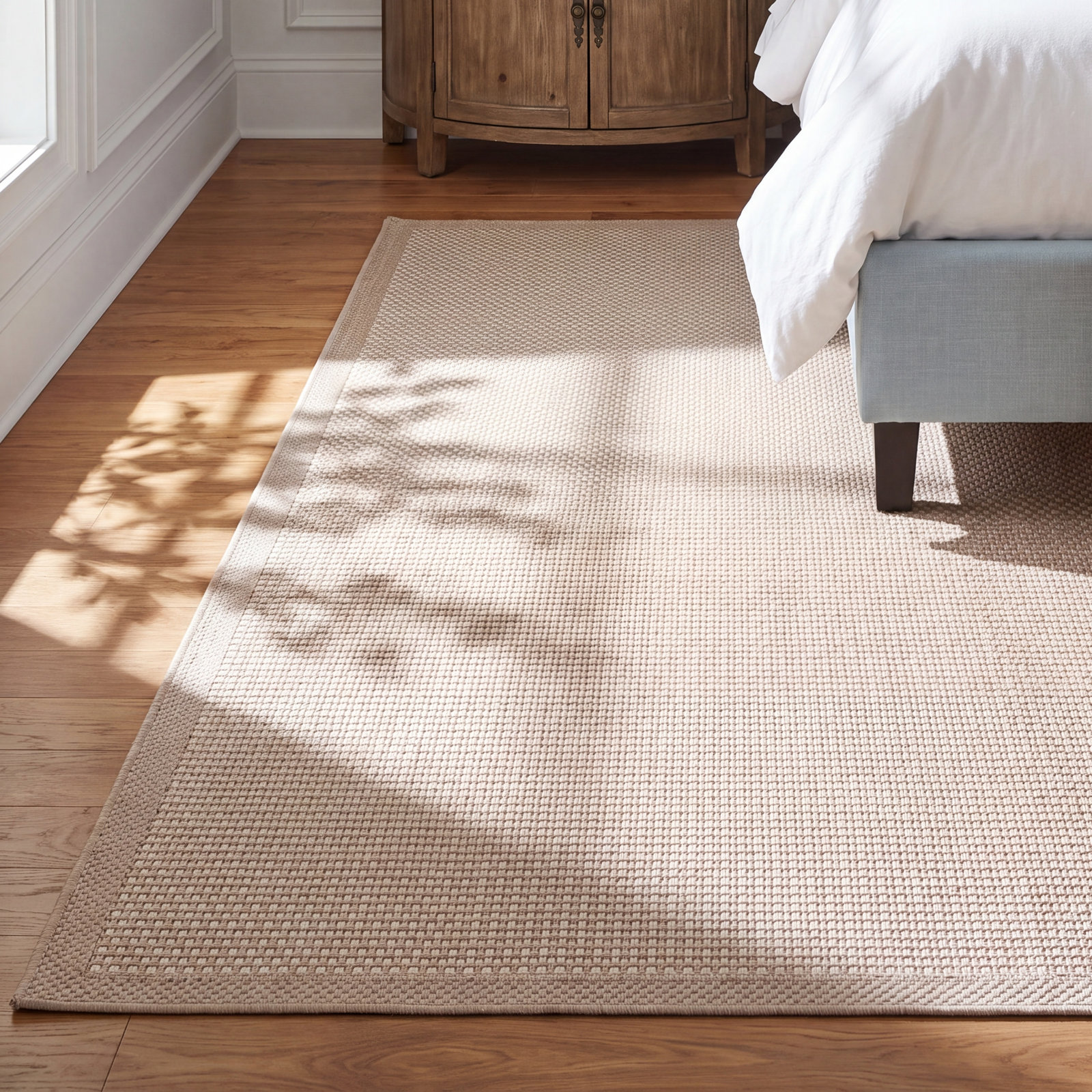 All-Weather Performance Checkered Rug, Rectangle 9' x 12'