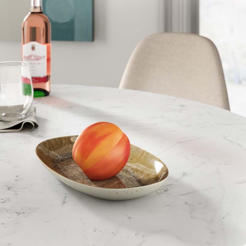 Mariessa Oval Platter, H 1 po x l 8,5 po x P 14 po