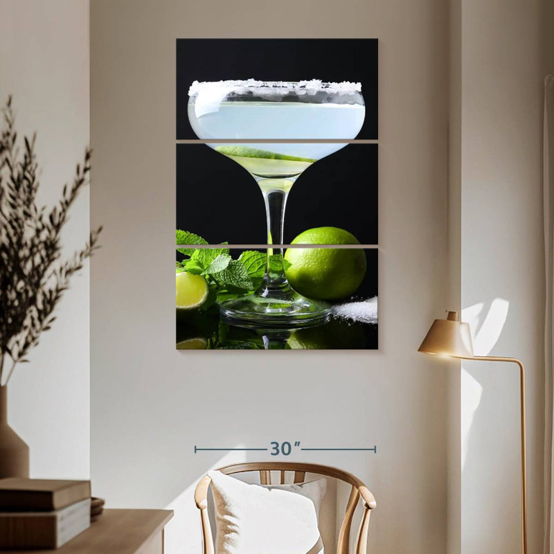 Margarita à la lime, H 65 po x l 42 po