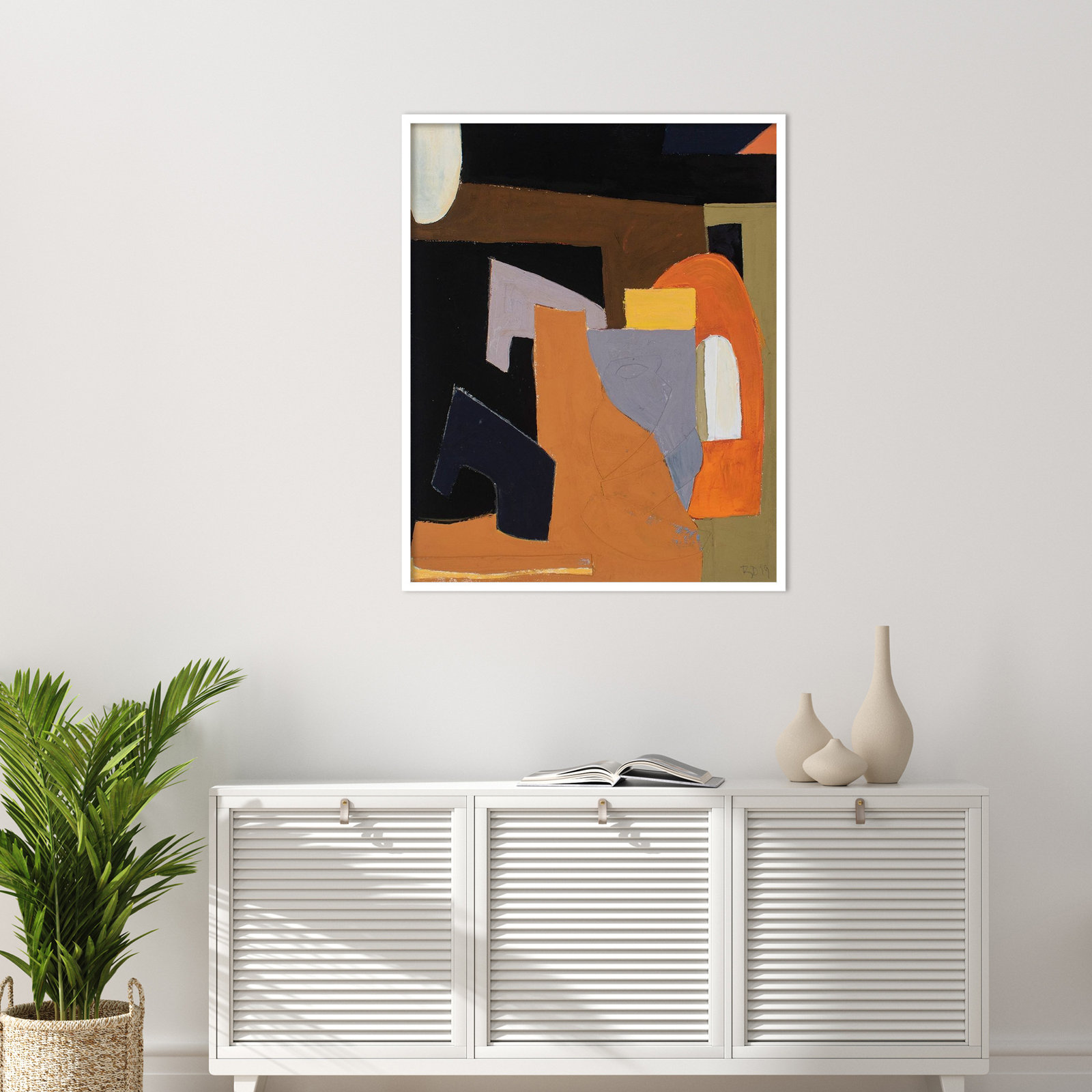 Solano "The Olive Press Room" Print, 41" H x 33" W, White