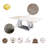 Brayden Studio® Inc Furniture Coffee Table With 52" Faux Marble And Stainless Steel Base-746537185