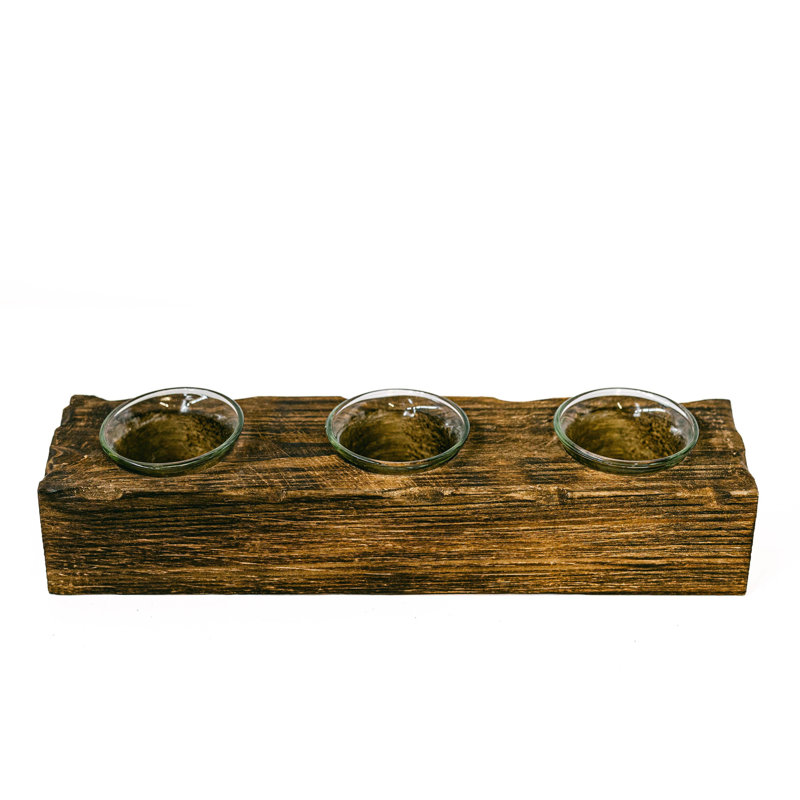Photophore en bois