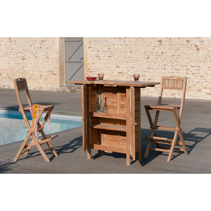 York Foldable Outdoor Patio Dining Side Chair with Cushion
