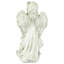 Statue de jardin d’extérieur paisible ange tenant une rose 17 "