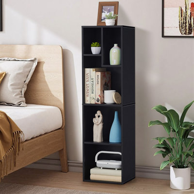 Emmuela Bookcase Cube Bookcase Open Shelf Irregular Shelf Storage Bookcase