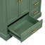 (Armoire seulement) Base de meuble-lavabo en bois avec 2 portes et 4 tiroirs-100940491