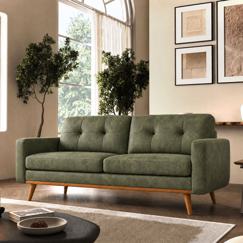 Canapé 65 po Air Leather, Vert