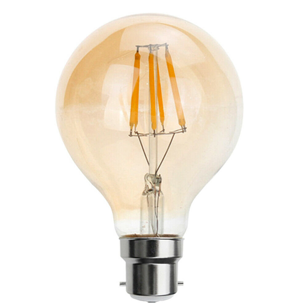 G80 LED Dimmable B22 4W Bulb 3 Pack