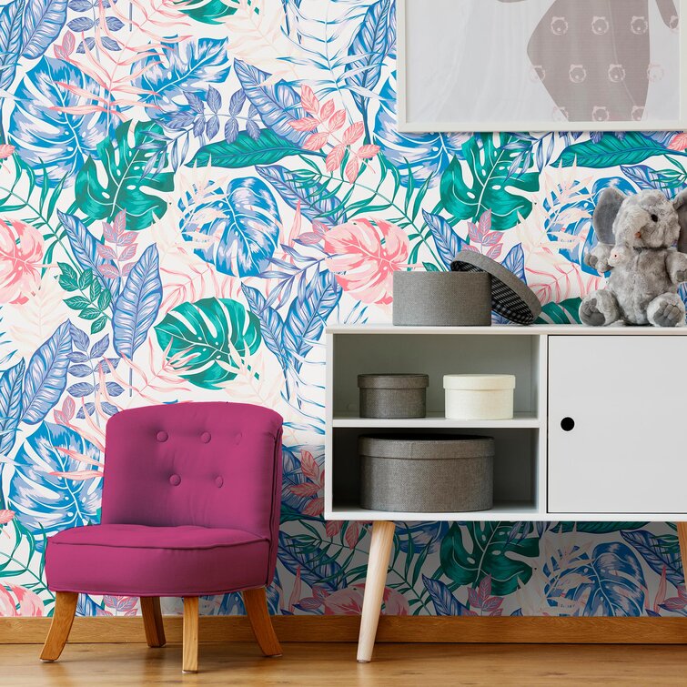 Bay Isle Home Marquez Peel & Stick Floral Panel | Wayfair