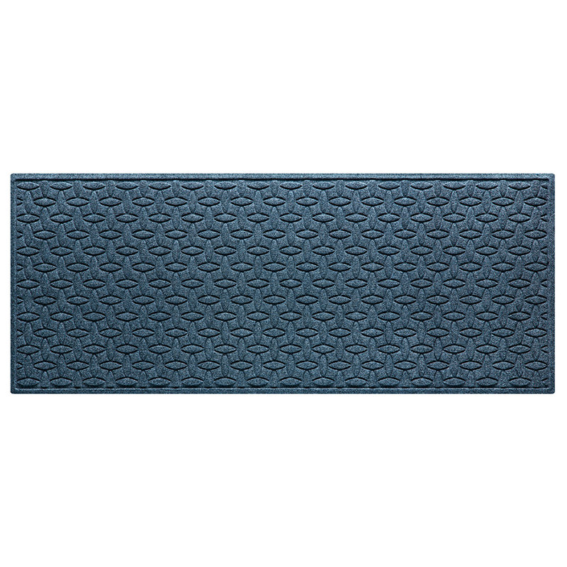 Tapis de porte intérieur antidérapant WaterHog Elipse, Marine, L 3 pi x L 7 pi