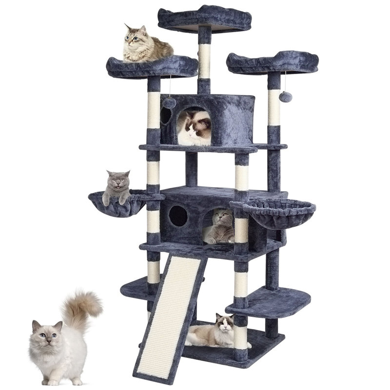 Arbre à chat avec poteau à griffes