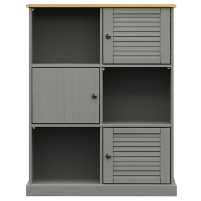 Haybridge 114.5 cm H x 90 cm W Solid Wood Cube Bookcase
