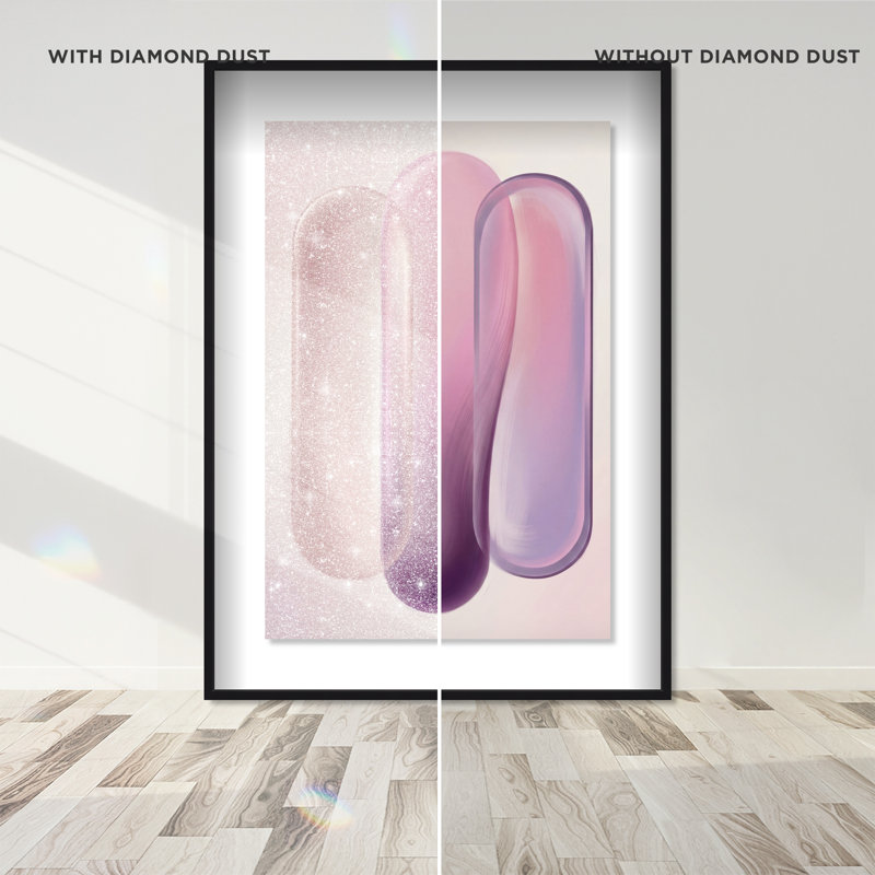 Berry Layers Print by Oliver Gal, 16.5"H x 11.5"W, Black Shadowbox