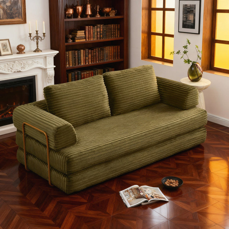 Canapé désossé pour salon, chambre à coucher, Vert