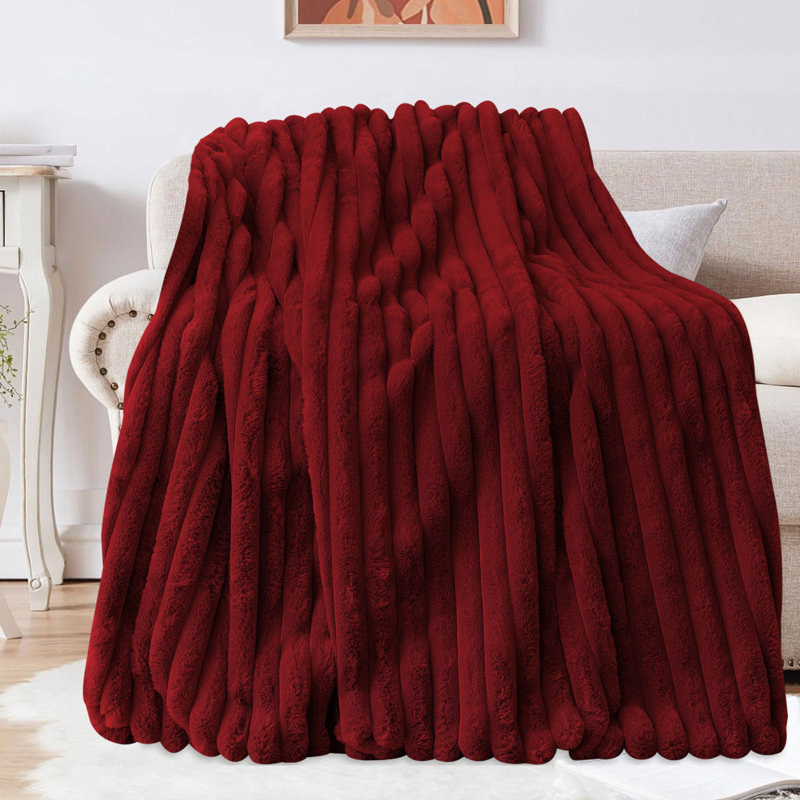 Throw Blanket, 51" W x 63" L, Red
