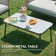 4-Piece All-Weather Rounded Outdoor Conversation Set with 5" Thick Cushions