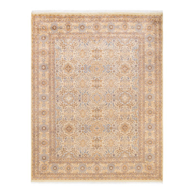 Tapis unique en laine noué à la main 8 pi 1 po x 10 pi 2 po nouvel âge Keenan