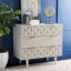Élégante table de chevet en bois massif 31,8 po Ethier - Commode 3 tiroirs avec pieds fuselés de style Mid-Century moderne-55993631