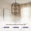 Lustre style campagnard 8 lumières-132420537