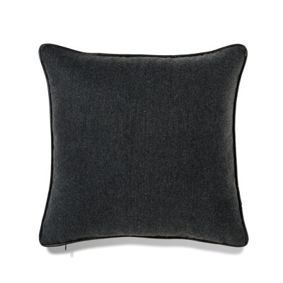 Herringbone Texture With Pu Pipingwith Featherdown Insert Pillow