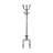 Coat Rack, Hall Tree, Free Standing, 8 Hooks, Entryway, 74"H, Bedroom, Black Metal, Transitional