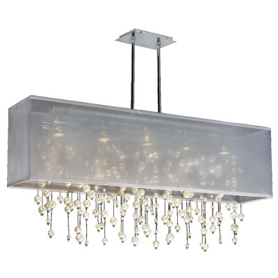 Lustre rectangulaire 4 lumières shaded Fran