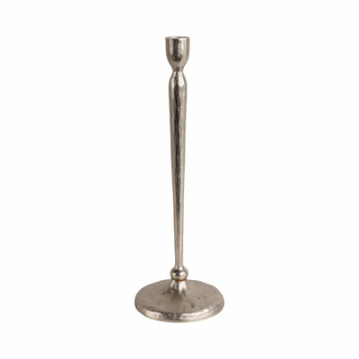 Sagebrook Home 15X5" Traditional Cast Iron Taper Holder, Silver