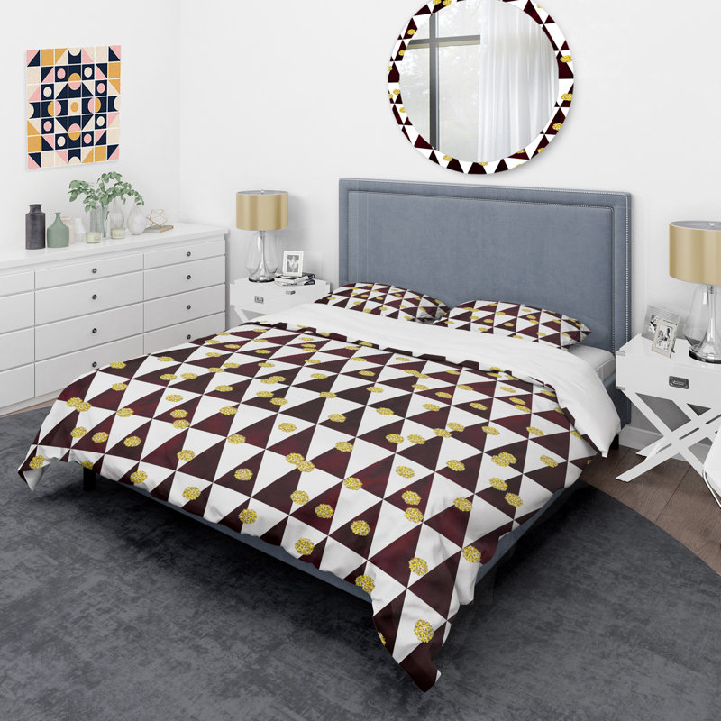  Ensemble de housse de couette II Mid-Century II, Twin Duvet Cover + 2 Shams