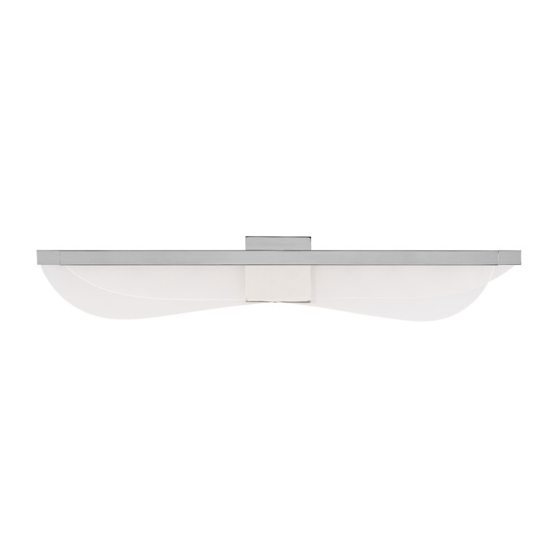 Nyra 1 - Light LED Bath Bar, Polished Nickel