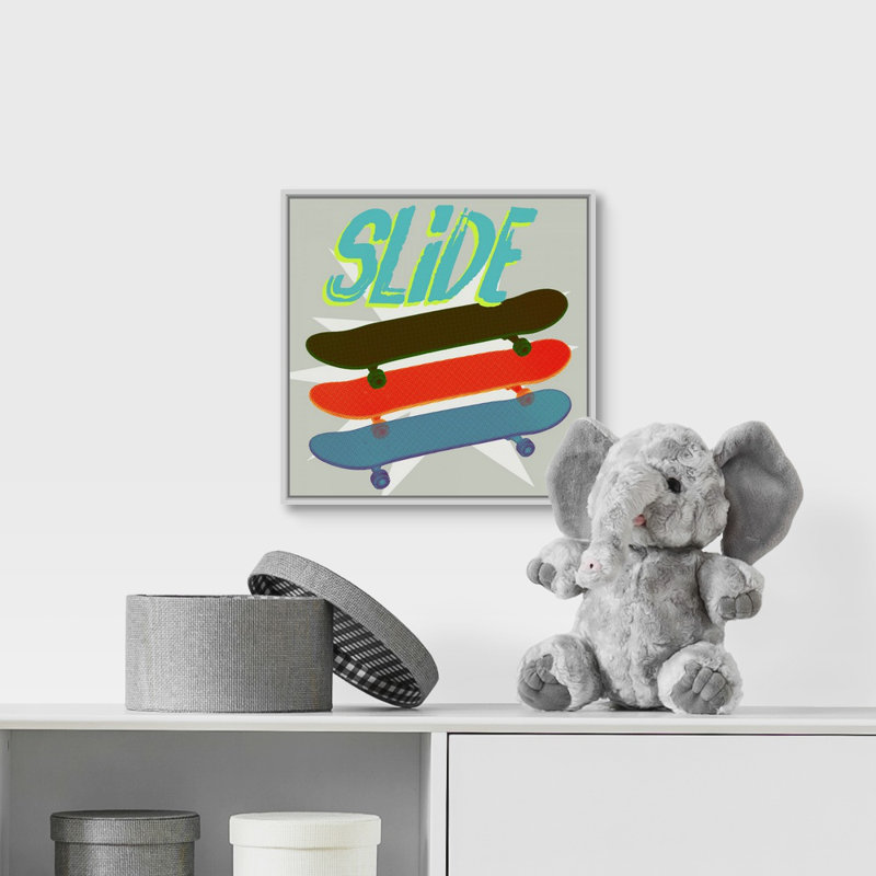 Sieber Sports Canvas Art, White Floating Frame, 12" H x 12" W x 1.75" D