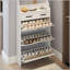 Armoire à chaussures polyvalente avec plusieurs compartiments pour un rangement efficace et organisé des chaussures
