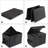 7-inch Vinyl Record Storage Box, Nylon Foldable and Stackable Set of 2