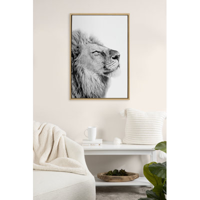 «Lion Self Actualisation» par Amy Peterson, reproduction d'art sur toile encadrée