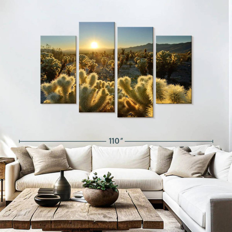 Harnek Cholla Cactus Garden, 54'' H x 84'' W