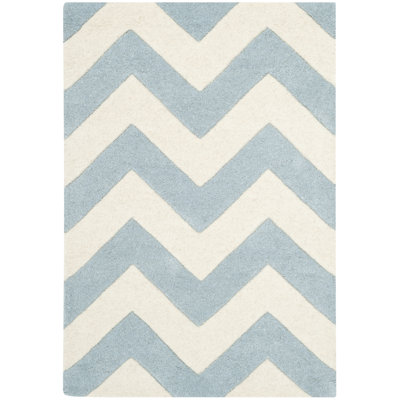 Teresita Hand Tufted Wool Chevron Rug