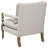 Wooden Accent Chair with Turned Legs